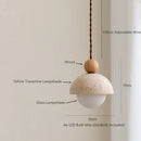 Axyaa Wabi Sabi LED Pendant Lamp Yellow Travertine Hanglamp for Home Decoration