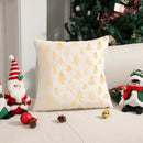 Axyaa Beige Christmas Cushion Cover 30x50cm Home Decor Hot Stamping Tree Pillowcase