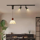 Axyaa Ceiling Track Lamp: 360° Rotation Chandelier Pendent Light for Dining Table
