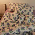 Axyaa Korean Ins Style 2024 Duvet Cover Set Twin Queen Bed Linen