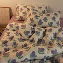 Axyaa Korean Ins Style 2024 Duvet Cover Set Twin Queen Bed Linen