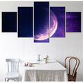 Axyaa Aesthetic Moon Nature Canvas Wall Art Poster for Living Room