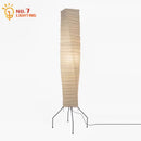 Axyaa Wabi-sabi Noguchi Style Rice Paper Floor Lamp LED E27 Living Room Decor