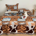Axyaa Cotton Four-Layer Gauze Fringed Blanket Towel Quilt