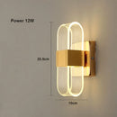 Axyaa Super Bright LED Wall Lamp with Transparent Line for Luxury Home Lighting