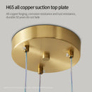 Axyaa Modern Copper Chandelier: Elegant Lighting for Dining Room, Bar, and Staircase