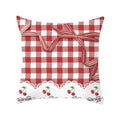 Axyaa Red Square Pillow Case for Home Décor