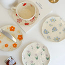Axyaa Hand Pinched Irregular Flower Heart Ceramic Coffee Cup