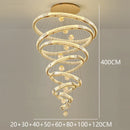 Axyaa Crystal Chandelier Stair Pendant Lamp Living Room Pendant Lights Interior Lighting