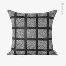 Axyaa Nordic Style Living Room Sofa Pillow in Black Gray Stitching - Hotel Quality