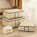 Axyaa Non-Woven Quilted Clothes Storage Bag - Large Capacity Closet Organizer