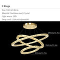 Axyaa Crystal Chandelier Pendant Light for Modern Ceiling Home Decor