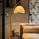 Axyaa Bamboo Led Floor Lamp with Nordic Minimalist Design