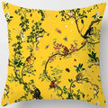 Axyaa Floral Leaves Pattern Cushion Cover for Modern Living Room
