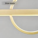 Axya Geometric Copper Chandelier: Minimalist Design for Stylish Restaurant & Bar