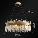 Axyaa Crystal Living Room Chandelier, Bedroom Pendant Lamp, Luxury Ceiling Light