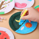 Axyaa White Paper Plate Set - Nordic Minimalist Tableware for DIY Birthday Party