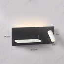 Axyaa LED Wall Lamp with Adjustable Angle and USB Charging Port