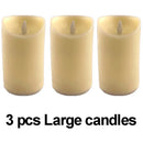 Axyaa Flameless LED Pillar Candle Wedding Home Party Decor