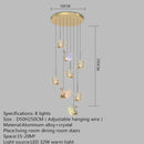 Axyaa Swan Acrylic LED Pendant Chandelier for Home and Restaurant Lighting