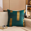 Axyaa Geometric Jacquard Square Cushion Cover 45x45 Polyester Throw Pillowcase