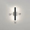 Axyaa Black LED Wall Sconce Modern Home Decor Lamp for Bedroom Living Room