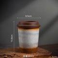 Ceramic Axyaa Coffee Cup with Silicone Cover - Set of 2