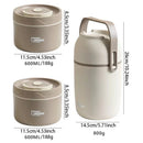 Axyaa Double-layer Insulated Stainless Steel Lunch Box with Storage Bag