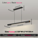 Axyaa Black Chandelier Nordic Modern Lamp for Restaurants, Bars, and Kitchens