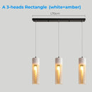 Axyaa Glass & Metal Pendant Light: Adjustable Vintage Ceiling Fixture