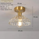 Nordic Glass/Ceramic Ceiling Light by Axyaa - Vintage E27 Fixture for Hallway