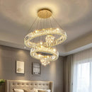 Axyaa Luxury Crystal Chandelier Pendant Light for Living Room and Bedroom