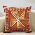 Axyaa Ethnic Style Linen Cushion Cover 45x45cm for Home Sofa Car Decoration