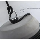 Axyaa Minimalist Cylindrical Hemp Rope Pendant Light
