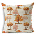 Axyaa Autumn Print Style Thanksgiving Pillow Case - Decorative Plant Cushion Cover