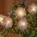 Axyaa Flower Fairy Lights Garland: Battery-Operated, Twinkle String Light for Wedding, Christmas