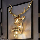 Axyaa Deer Antlers LED Wall Light: Modern Retro Bedroom Living Room Sconce