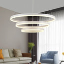 Axyaa LED Rings Ceiling Chandelier: Modern Living Room Dining Room Decor