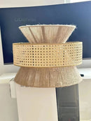 Axyaa Handmade Hemp Rope Chandelier, Vintage LED Pendant Lights for Dining Room