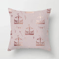 Axyaa Pink Geometric Print Decor Pillow Cover for Modern Luxury Home