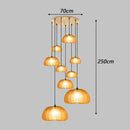 Axyaa Modern Stair Chandelier Pendant Lights Ceiling Lamp LED Chandeliers
