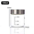 Axyaa Glass Brew Bottle with Scale - Leak-proof, Travel-friendly Fluid Container