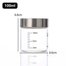 Axyaa Glass Brew Bottle with Scale - Leak-proof, Travel-friendly Fluid Container