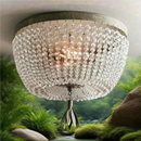 Axyaa Crystal Chandelier: European Retro Luxury Lighting for Bedroom, Living Room, Restaurant
