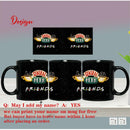 Axyaa Friends Central Perk Mug 11oz: Personalized Name, Wholesale Tea Cup, Dropshipping