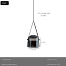 Axyaa Leather Belt Glass Chandelier Pendant Light Luxury LED Lamps Dining Living Room