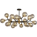 Axyaa Nordic Glass Ball LED Ceiling Chandelier for Living Room, Bedroom, Dining Room