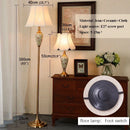 Axyaa Modern Chinese Ceramics LED Floor Lamp for Home Living Room & Bedroom