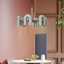 Axyaa U-shaped Tube Chandelier: Modern Scandinavian Pendant Light