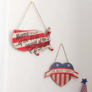 Axyaa American Flag Pendant Door Wall Hanging 28.5cm Party Decor